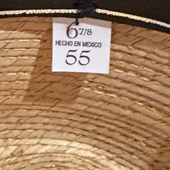 Justin Authentic Headwear Cowboy Hat by Milano Headwear 20X Size 6 7/8 - Picture 6 of 8